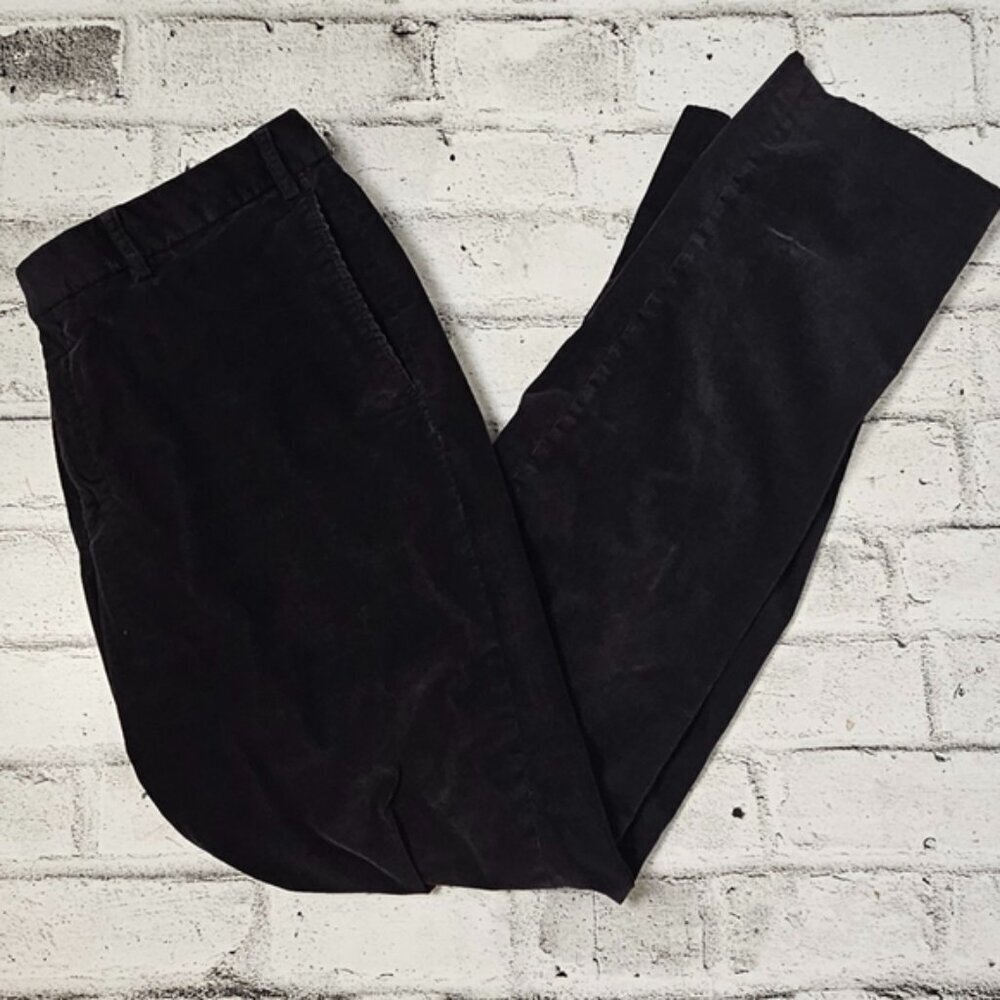 HILTL Black Corduroy Chino Pants Mens 40x32 Casual Straight Leg
